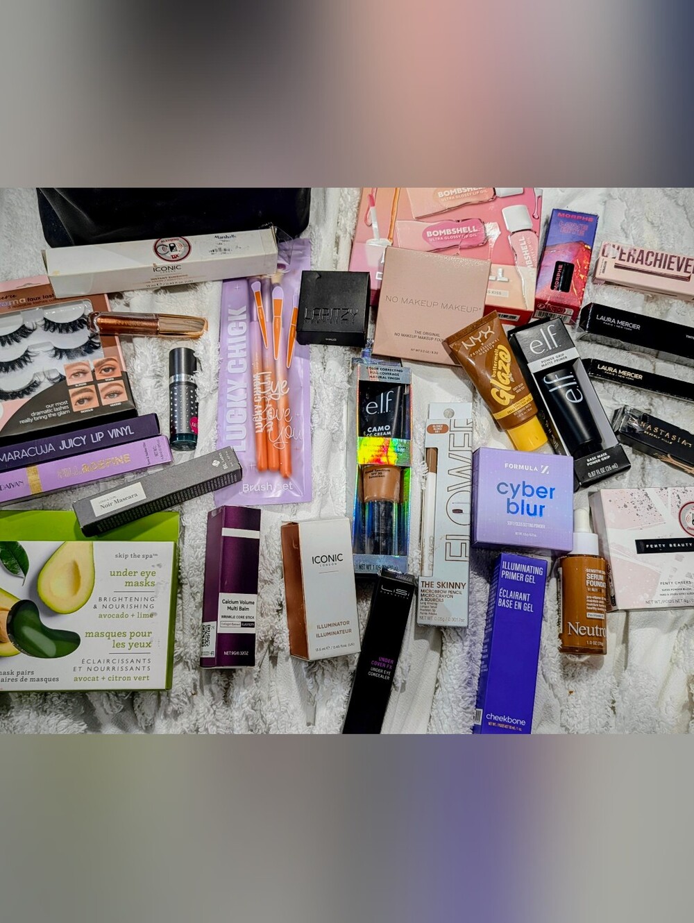 HUGE Makeup & Skincare Cosmetics Lot 30+ Pcs BRAND NEW + Free Makeup Case!